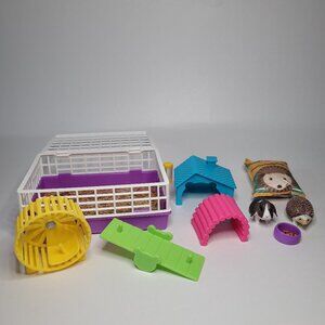 My Life As Small Pet Play Set Hedgehog Rabbit Cage Accessories